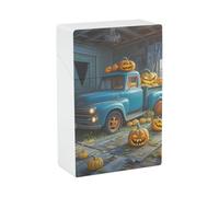 Orange Pumpkin Cigarette Case 85mm King Size, Crushproof Plastic Cigarette Box Holder for Men Women Cigar Protective Cover Waterproof Cigarettes Holder 20 Capacity