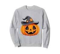Orange Pumpkin Shirt Star Witch Hat Cute Halloween Costume Sweatshirt