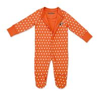 Orange Pumpkin Star Button Babygrow Lucy & Sam Orange 6-9 m