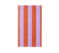 Orange & Purple Cabana Stripe Paper Party Guest Towels | Disposable, 3-Ply Napkins | Premium Supplies | Halloween, Summer Pool Party Decor | Pack of 20, 4.25" x 7.75"
