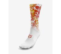 Orange red Otso Floral socks. - XS-S
