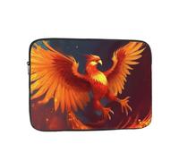 Orange Red Phoenix Laptop Case 15 inch, Water Resistant Laptop Sleeve Shockproof Protective Traveling Computer Bag Portable Business Briefcase for Men Women
