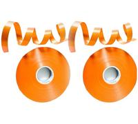 Orange Ribbon 10mm Satin Ribbon Gift Wrapping Ribbon Hair Bow Ribbon Thick Fabric Ribbon for Balloons Gift Wrapping Crafting Flower Bouquets Cake Wedding Birthday Decoration 50 Meters