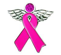 Orange Ribbon Brooch Breast Cancer Awareness Fashion Pin for Clothing Bags Hats Jackets Support Fundraising Events (3.5cm)