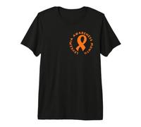 Orange Ribbon Leukemia Blood Cancer Awareness Month Premium T-Shirt