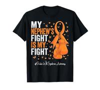 Orange Ribbon Nephew Prader Willi Syndrome Awareness T-Shirt