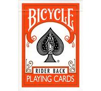 Orange Rider Back Bicycle Playing Cards Poker Size Deck USPCC
