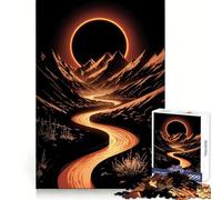 Orange River Through Mountains with Eclipse 1000 Piece Jigsaws for Teenagers Puzzle Recall Boost Stress Free Smooth Cut Artistic Gift (50x75cm)