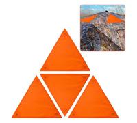 Orange Safety Panels Waterproof Hunting Panel Signal Coloured Backpack Cover Including Pull Bag for Mountaineering Night Driving Tents Ground Hunting 4 Piece Set + Storage Bag 17.99