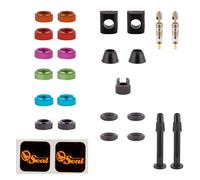 Orange Seal Versa Valve Tubeless Valve Kit Stem 32mm Pair Assorted Colors