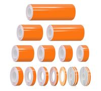 ORANGE Self-Adhesive Vinyl Pin Stripe Roll Decal Sticker Tape 9.80m 32ft - 3mm & 5mm | 1/8" & 1/5", Universally Compatible for Cars, Trucks, Vans, Motorcycles, Bikes, Arts & Crafts