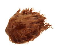 Orange Short Curly Bob Wig with Side Bangs for Women and Actors
