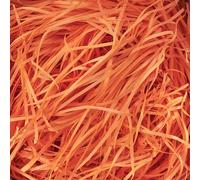 Orange Shredded Tissue Paper 100g - Gift Box and Hamper Stuffing Filler for Birthday, Wedding, Christmas, Halloween, and Themed Presentations