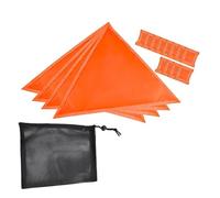 Orange Signal Panel - Portable High Visibility Safety Flag, Survival Sheet, Rescue Marker, Outdoor Panel | Suitable For Camping Hiking Roadside Or Wilderness Signalling Situations