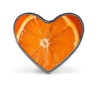 Orange Slice Button Pin Round Metal Badge for Hats Backpacks Clothing Fresh Fruit Design Pinback Gift Idea