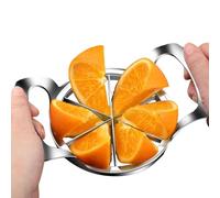 Orange Slicer, Ergonomic Stainless Steel Orange Slicer with Non-Slip Handle and 6 , Extremely , Durable Cutter for Oranges, Pears and Dragon Fruit