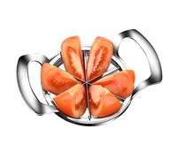 Orange Slicer - Orange Slicer | Fruit Slicer Heavy Duty File Cutter, Upgraded Large Vegetable Cutting Tool with 6 Blades, Ergonomic Handle, Heavy Duty Stainless Steel Fruit Divider