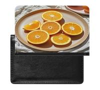 Orange Slices Passport Holder with Card Slots Portable Passport Cover Compact Waterproof Passports Protector