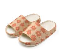 Orange Slices Slides for Women Men Soft Thick Bottom Coconut Slippers Sandals for Bathroom Beach