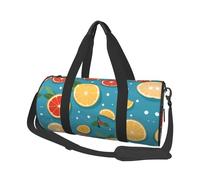 Orange Slices Travel Duffel Bag Sports Gym Bag, Lightweight Overnight Weekender Bag With Shoes Compartment Yoga Gym Sports Bag For Men Women