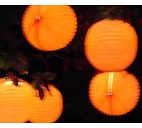 Orange Solid Garden Outdoor Paper Lanterns(5 pack)