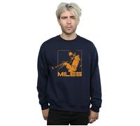 Orange Square Sweatshirt Miles Davis Navy 4XL