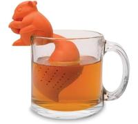 Orange Squirrel Tea Infuser Strainer Filter Portable Tea Strainers and Filters and Deft Processed Tea Filters Accessories