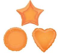 Orange Star Foil Balloon, 45cm (2 pack)