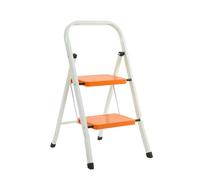 Orange Step Ladder 2 Steps - Portable Folding, Max Capacity Weight 150kg (2 Step)