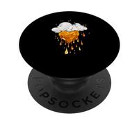 Orange Storms Can't Dim My Shine Orange Graphic PopSockets Adhesive PopGrip