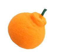 Orange Stress Relief Toy Slow Recovery Interesting Fruit Squeeze Toy for Kids Adults Relaxation TPR Material (Orange Squeeze Toy)