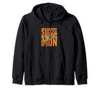 Orange Success Only Orange Graphic Zip Hoodie