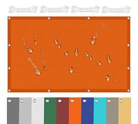 Orange Sun Shade Sail 6x7m Durable PES Polyester Square Canopy with Free Rope for Garden Beach & Patio UV Protection & Outdoor Shade Solution