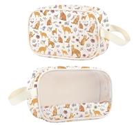 Orange Tabby Cat Clear Makeup Bag Orange Tabby Cat Gift Tabby Cat Mom Gift Oranges Tabby Cats Cosmetic Bag (Orange cat cmb1)