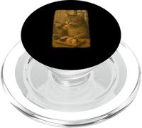 Orange Tabby Cat Eats Sushi Japanese Vintage PopSockets PopGrip for MagSafe