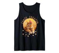 Orange Tabby Ginger Kitten Cat Lovers Mom Dad Chaos Creator Tank Top