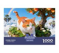 Orange Tabby1000 Piece Puzzle Puzzle Cats A Challenging Puzzle for The Whole Family 70x50cm/1000pcs