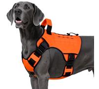 Orange Tactical Dog Harness for Extra Large Dogs,No Pull Dog Harness