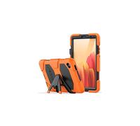 TECHGEAR G-Shock Case for Samsung Galaxy Tab A7 Lite 2021 8.7 Inch (SM-T220 / SM-T225) Hard Case High Protection Anti Shock with Removable Stand, Cover for Kids Schools Workers Buildings, Orange