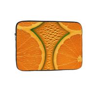 Orange Texture Picture Laptop Case 13 inch, Shockproof Protective Computer Sleeve Cover Water Resistant Laptop Bag Carrying Tablet Cover Briefcase Handbags Gifts for Men Women