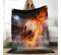 Orange Throw Blanket for Bedding, Ultra Soft Luxury Surrealism Sports Football Printed Bedding Blankets 79 × 79 inch - All Season KingThrow for Living Room Sofa Couch Chair