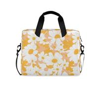 Orange Tie Dye Flowers Laptop Sleeve Case Concise Sleeve for Laptops messenger bag for Work Journey with Strap Handle, 13 14 15.6 inch