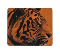 Orange Tiger Leopard Print Mouse Pad 10 x 12 inch, Anti Slip Rubber Base Computer Mouse pad for Computers Laptop Office Desk Accessories