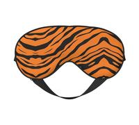 Orange Tiger Leopard Print Silk Sleeping Mask with Adjustable Strap-Silk Eye Mask Soft Eye Cover,for Blocking Out Lights Sweet Sleep Travel Relax, Nap, Meditation