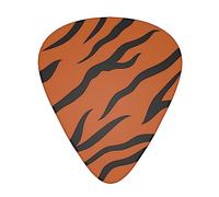 Orange Tiger Leopard Printed Guitar Picks,12 Pack Personalized Guitar Picks For Bass Acoustic Guitar Electric Guitar Includes 0.46mm/0.71mm/ 0.96mm