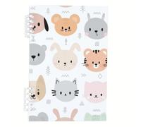 Orange Tiger Notebook A5, Cute Animals Notebooks, Lined Paper Lined Notebook A5 120Pages/60Sheets, Notepads for Office, Journal for Note Taking, University Stationery Women Man