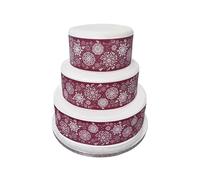 Orange Trading Dartmouth LTD A4 Edible Decor Icing Sheet Red Christmas Snowflake Border Edible Cake Topper Decoration - OT