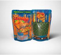 Orange tree mylar bags 3.5g smell proof packaging x25