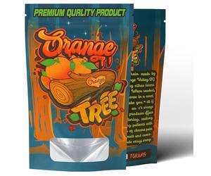 Orange tree mylar bags 3.5g smell proof packaging x25