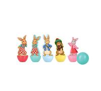 Orange Tree Peter Rabbit Children's Set of 5 Wooden 9cm Toy Character Skittles